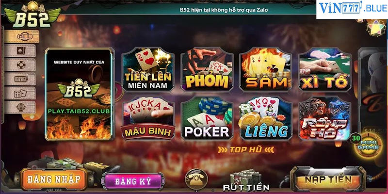 Khám phá game nổ hũ đặc sắc tại B52